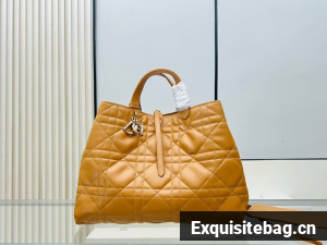 Dior Toujours Original Leather large Bag 9936 Brown