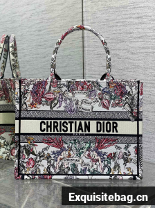 Dioramour Medium Dior Book Tote M1296ZEED Multicolor