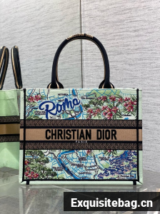 Dioriviera Medium Dior Book Tote Embroidery M1296ZEZG-1