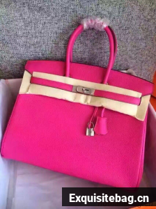 Hermes Birkin Bag Original Togo Leather 17825 Rose