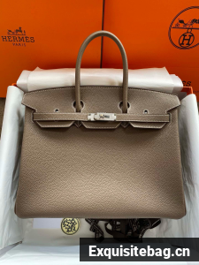 Hermes Birkin Tote Bag Original Togo Leather BK35 Elephant Gray