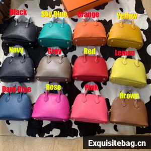 Hermes Bolide 18CM Mini Sheepskin Leather Tote Bag B3388