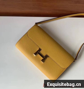 Hermes Constance to go mini Bag H4088 yellow