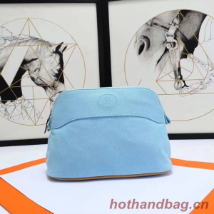 Hermes Cosmetic Bag H3699 Light Blue