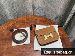 Hermes Epsom Leather Wallet Bag H8030 Brown