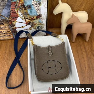 Hermes Evelyne original togo leather mini Shoulder Bag H15655-3