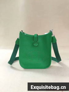 Hermes Evelyne original togo leather mini Shoulder Bag H15698 green