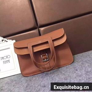 Hermes Halzan Togo Original Leather H3909 Brown