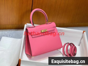 Hermes Kelly 20cm Shoulder Bags Epsom KL2750 Plum&gold