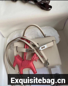 Hermes Kelly 28cm Shoulder Bags Epsom Leather KL28 Cream