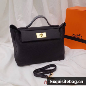 Hermes Kelly togo Leather Tote Bag H2424 black