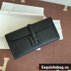 Hermes Original Espom Leather Clutch 37088 black