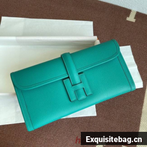 Hermes Original Espom Leather Clutch 37088 blue