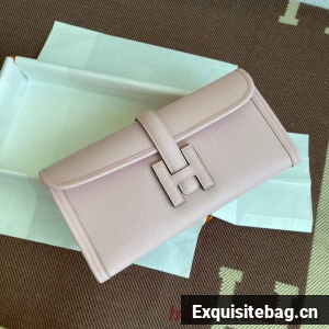 Hermes Original Espom Leather Clutch 37088 light pink