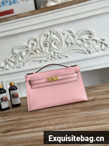 Hermes Original Swift Leather Mini Kelly K22CM H23560 Light Pink
