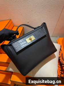 Hermes Original Togo Leather Bag H2424 black