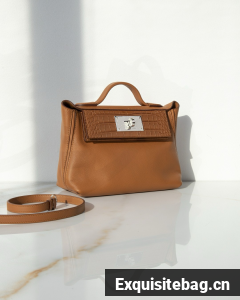Hermes Original Togo Leather Bag H2424 brown
