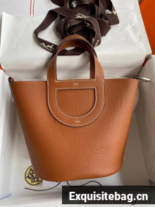 Hermes Original Togo Leather Bag H3602 brown