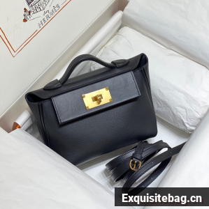 Hermes Original Togo Leather Bag H3621 black