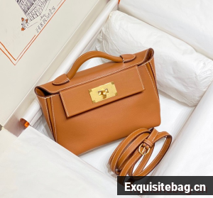 Hermes Original Togo Leather Bag H3621 brown