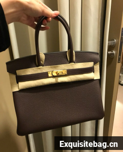 Hermes Original Togo Leather HB30O Coffee