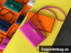 Hermes Original kelly espom leather to go woc Bag H4087 Purplish red