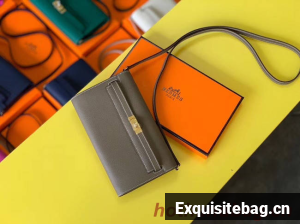 Hermes Original kelly espom leather to go woc Bag H4087 dark grey