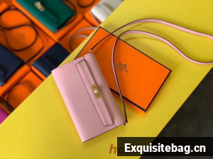 Hermes Original kelly espom leather to go woc Bag H4087 light pink