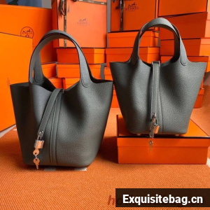 Hermes Picotin Lock Bags Original togo Leather PL3388 Almond green