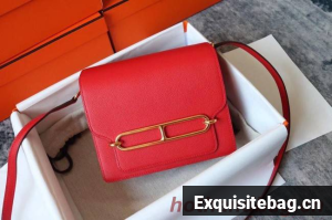 Hermes Roulis 19cm Evercolor 9D H9003 red&Gold