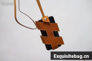 Hermes iPhone 11 pro Case Bag Original Leather H6698 Brown