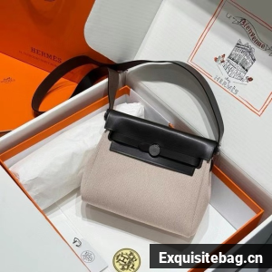 Hermes mini Herbag 20CM Original Canvas Leather & Calfskin 48888-5