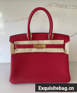 Hermes original Togo Leather HB25O Red