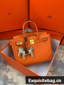 Hermes original Togo Leather HB35O Orange