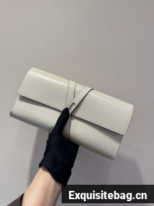 Hermes swift Leather Clutch 37568 Cream