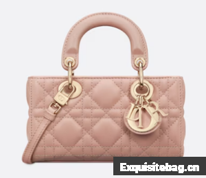 Lady D-Joy Micro Bag Rose des Vents Cannage Lambskin S0910O