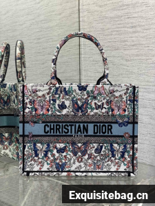 Medium Dior Book Tote Embroidery Embroidery M1296ZTDT-2