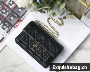 My Dior Mini Bag Cannage Lambskin S3105N black