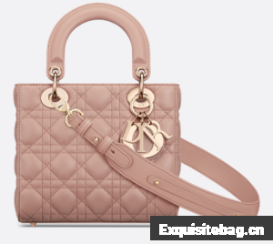Small Lady Dior My ABCDior Bag Blush Cannage Lambskin M0538ONG