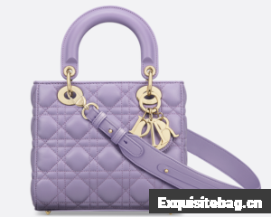 Small Lady Dior My ABCDior Bag Lilac Cannage Lambskin M0538O