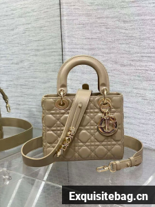 Small Lady Dior My ABCDior Bag Lambskin M0538O Beige