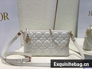 MISS DIOR MIDI MINI BAG white Cannage Lambskin S6006ONM MISS DIOR MIDI MINI BAG white Cannage Lambskin S6006ONM