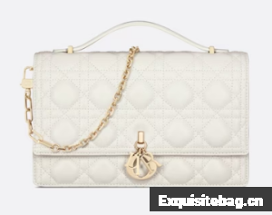MISS DIOR TOP HANDLE BAG Latte Cannage Lambskin M0997ONG white MISS DIOR TOP HANDLE BAG Latte Cannage Lambskin M0997ONG white