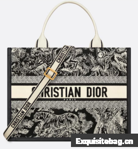 Medium Dior Book Tote Blue and Ecru Toile de Jouy Reverse Embroidery and Blue Calfskin M1324CE Medium Dior Book Tote Blue and Ecru Toile de Jouy Reverse Embroidery and Blue Calfskin M1324CE