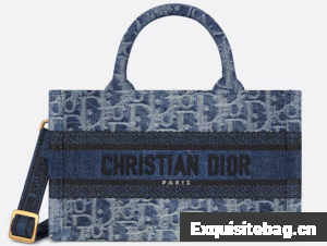 Mini Dior Book Tote Blue Denim Dior Oblique Jacquard S5573CE Mini Dior Book Tote Blue Denim Dior Oblique Jacquard S5573CE