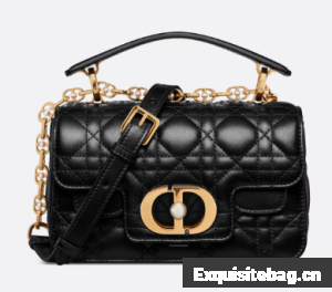Mini Dior Jolie Top Handle Bag Black Cannage Calfskin M9272U Mini Dior Jolie Top Handle Bag Black Cannage Calfskin M9272U