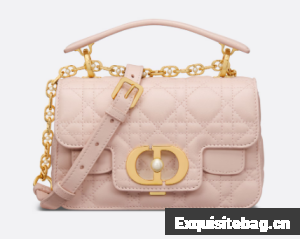 Mini Dior Jolie Top Handle Bag Cannage Calfskin M9272U Powder Pink Mini Dior Jolie Top Handle Bag Cannage Calfskin M9272U Powder Pink