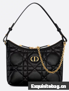 Miss Caro Diorling Mini Bag with Chain Black Macrocannage Lambskin S5253U Miss Caro Diorling Mini Bag with Chain Black Macrocannage Lambskin S5253U