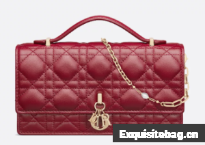 My Dior Mini Bag Cannage Lambskin S0980ONMJ Cherry Red My Dior Mini Bag Cannage Lambskin S0980ONMJ Cherry Red