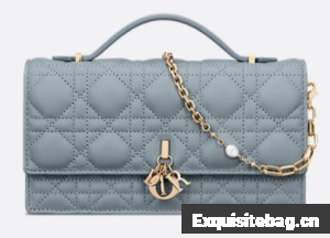 My Dior Mini Bag Cannage Lambskin S0980ONMJ Cloud Blue My Dior Mini Bag Cannage Lambskin S0980ONMJ Cloud Blue